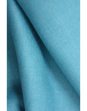 Turquoise Spiral eye cashmere scarf 