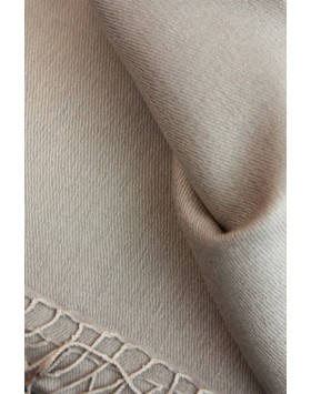 Natural Beige Silk Cashmere Scarve